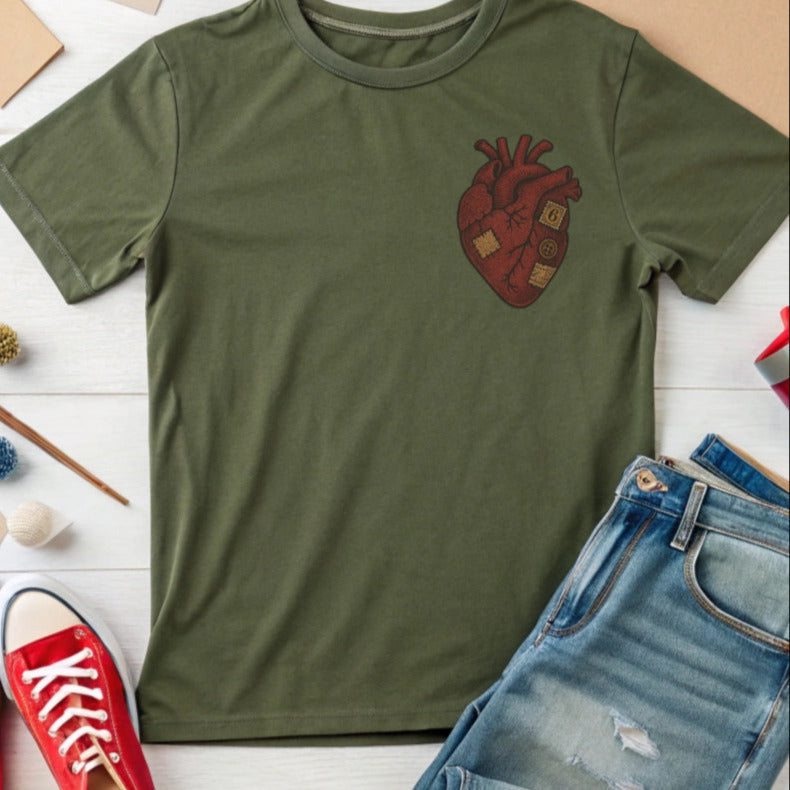 A Crafter's Scrap Heart Tee