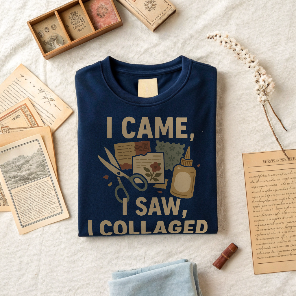 I Came, I Saw, I Collaged T-shirt