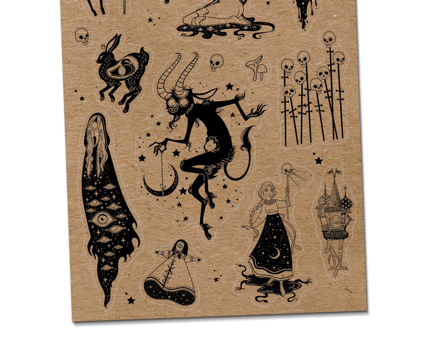 Dark Russian Fairytales Sticker Sheet