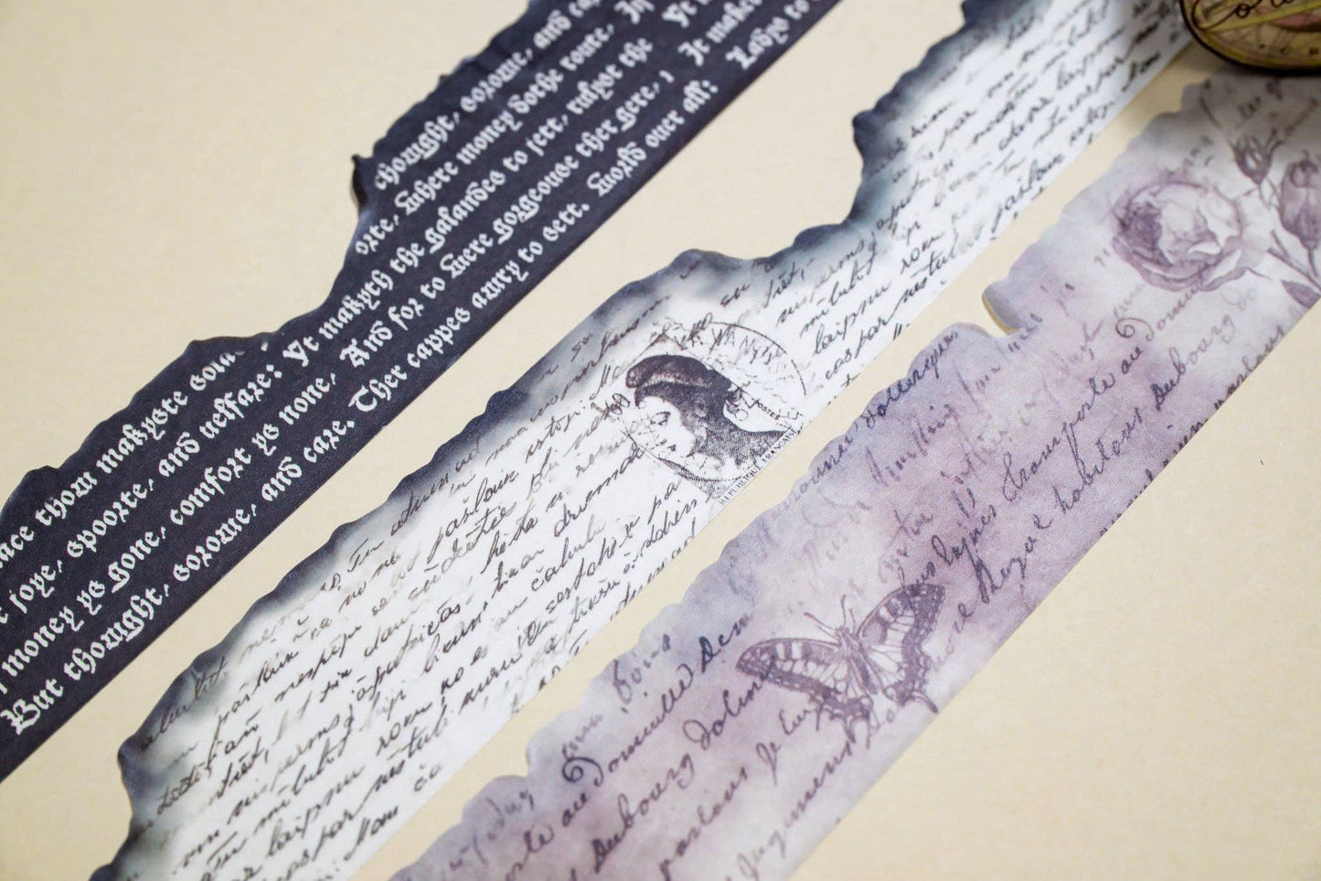 Burnt Writing Washi Tape Set