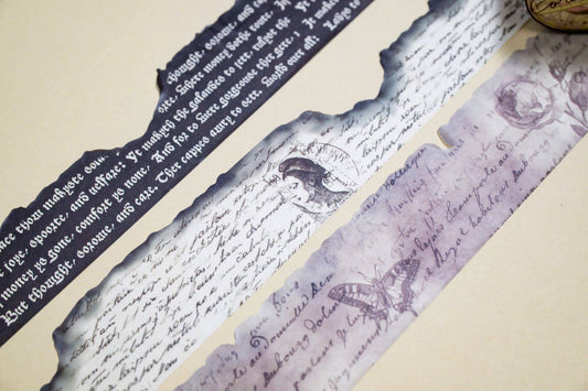 Burnt Writing Washi Tape Set
