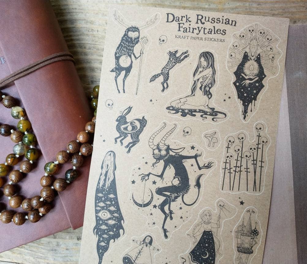 Dark Russian Fairytales Sticker Sheet