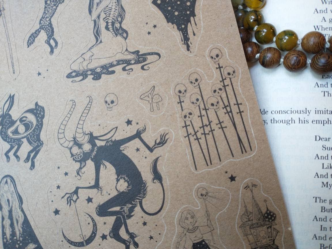 Dark Russian Fairytales Sticker Sheet