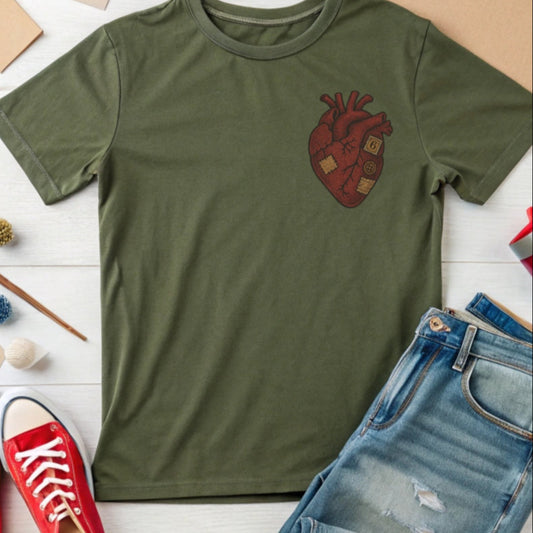 A Crafter's Scrap Heart Tee