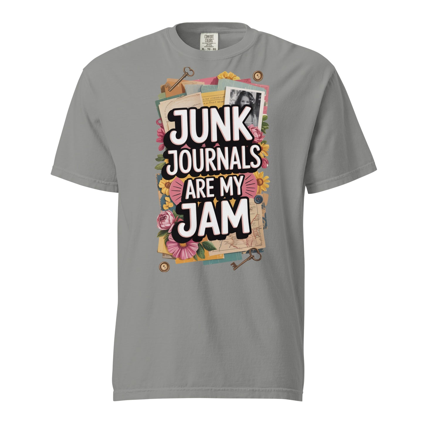 Junk Journals are my Jam t-shirt in grey.