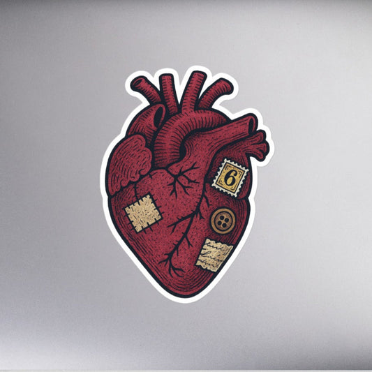 Patchwork scrap heart